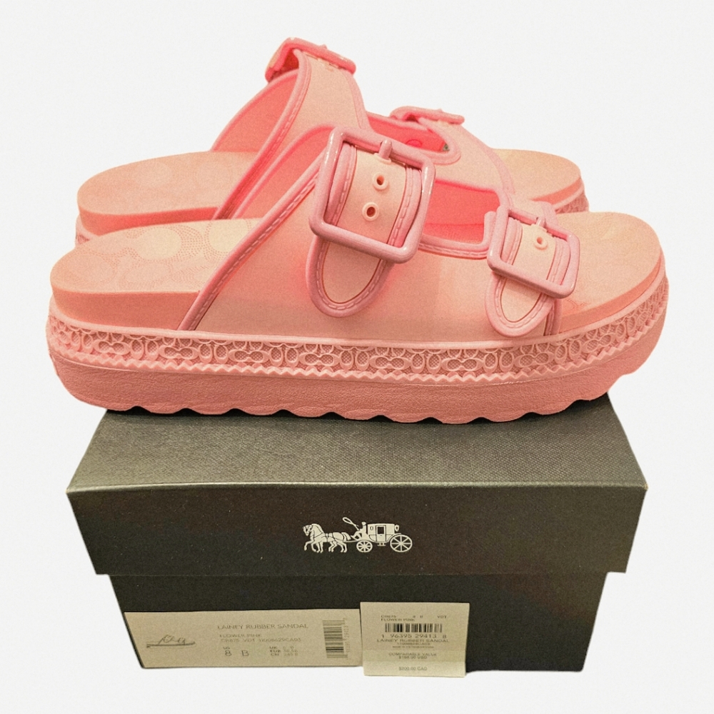 Coach Pink Lainey Sandals pink sandals - Picture 2 of 6